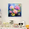 (US Local)Lotus-14CT Stamped Cross Stitch Kit(45x45cm)