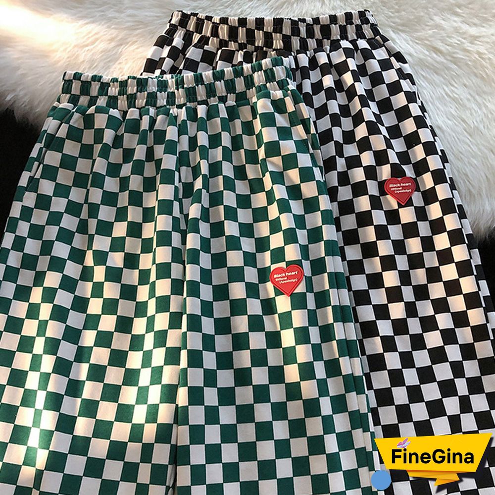Plaid Heart Slacks