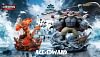 Infernape Cosplay Portgas D. Ace & Machamp Cosplay Whitebeard Edward Newgate - Pokemon ONE PIECE Resin Statue - HuanShouZaoWuJu Studio