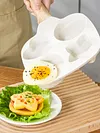 4-Cup Divided Omelet Pans Anti-Scald Medical Stone Frying Pan Thickened Skillet