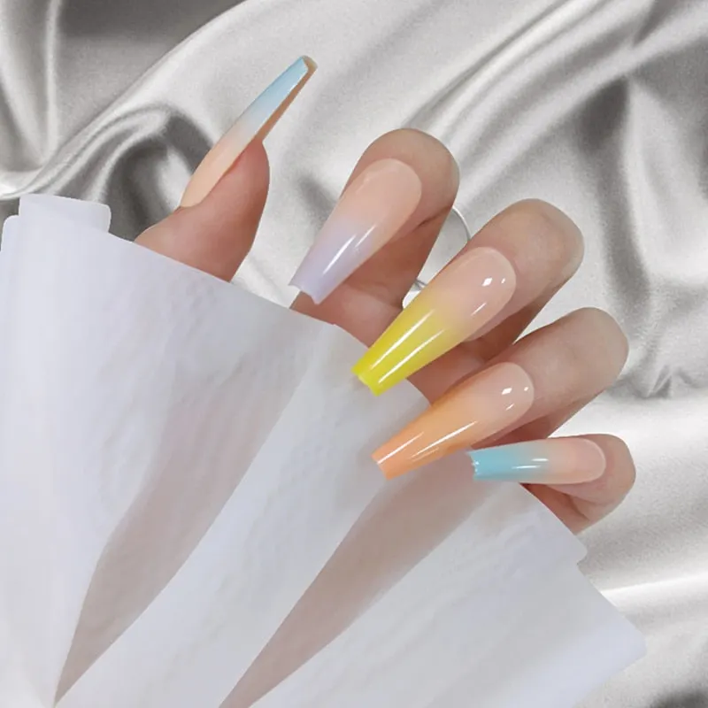 24pcs/set Press on Nail Tips Acrylic 10 Sizes Flower Design Fake Nails Art Full Cover French False Nail Art Tips Artifical Nails-Nail Inspo