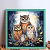 (US Local)Owl Mother Child-11CT Stamped Cross Stitch Kit(45x45cm)