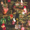 (US Local)6pcs Christmas  DIY Diamond Painting Art Pendant Wall Door Decoration