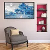 >SALE<5D Diamond Painting Kit Blue Woods Full Round Drill DIY Landscape Wall Art