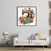 (Stamped/Counted) Retro Floral Sewing Machine - 14CT Cross Stitch 40*40cm/15.75*15.75in
