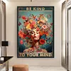 Be Kind To Your Mind-11CT Stamped Cross Stitch 40*60cm (Big Size)