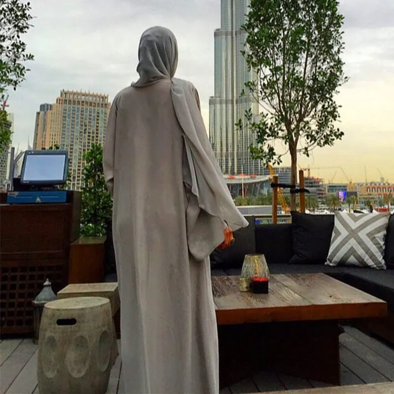 Brownm Lace Up Embroidered Beaded Cardigan Robe Dress