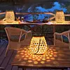 Solar Lantern Outdoor Hanging Lantern Light IP44 Waterproof with Handle for Yard