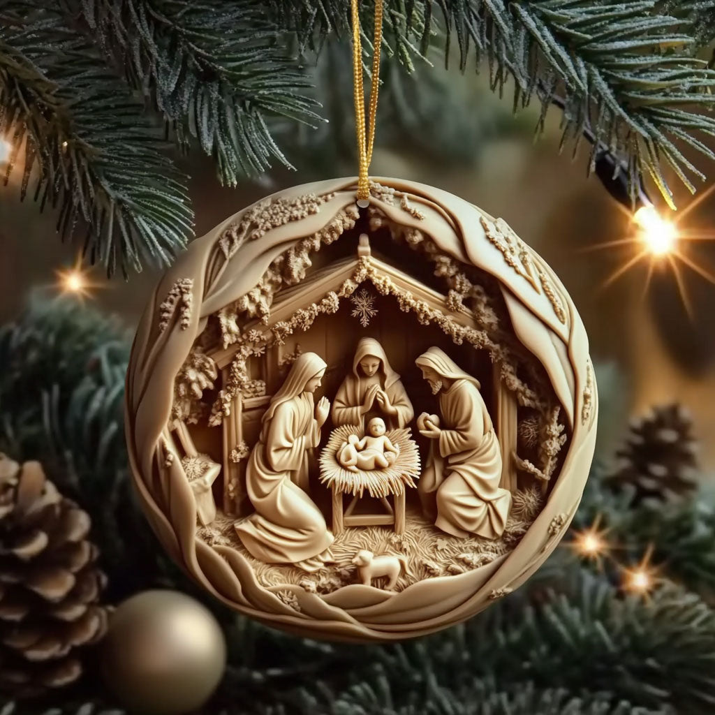 Christian Faith Glow WN1610016CL Personalized Christmas Ornament
