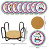 DIY Acrylic Diamond Painting Special-Shaped Drill Point Drill Coaster Set