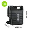 12L Camping Water Jug with Faucet Portable Water Tank for Vehicle Car Camping