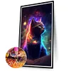 >SALE<5D DIY Full Round Drill Diamond Painting Star Cat Home Decoration (LP525)