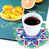 Datura DIY Diamonds Painting Coaster Woodiness with Rack Cup Pad Crafts Kits