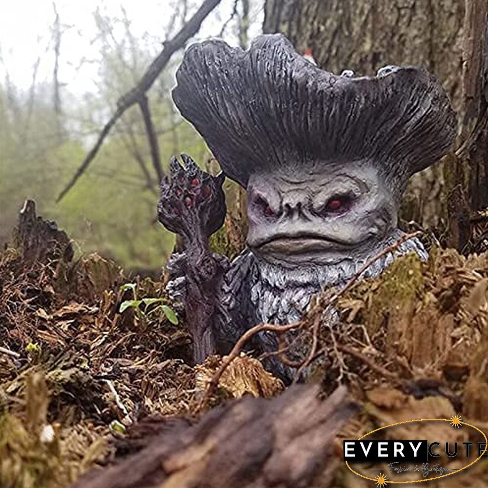 Handmade Resin Mushroom Wizard Ornament