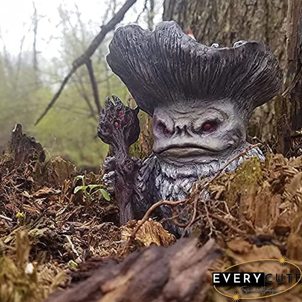 Handmade Resin Mushroom Wizard Ornament