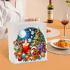 Acrylic Double Sided Christmas 5D DIY Diamond Art Paper Towel Storage Rack Napkin Holder Kit