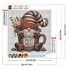 Coffee Bean Gnome-Full Round Diamond painting 30*30CM