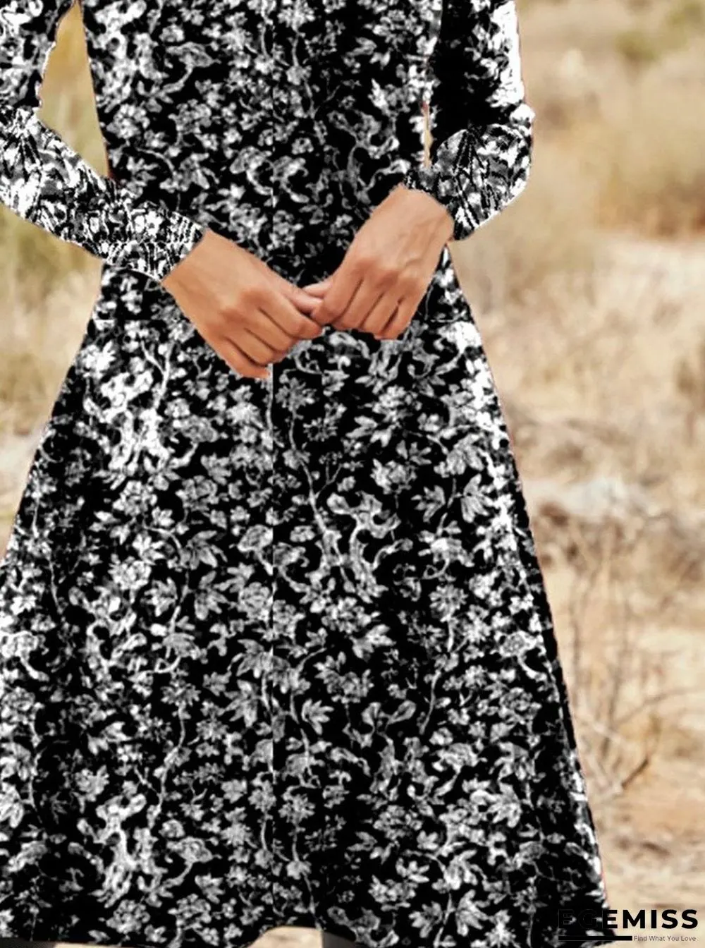 Casual Cotton Blends Regular Fit Dress | EGEMISS