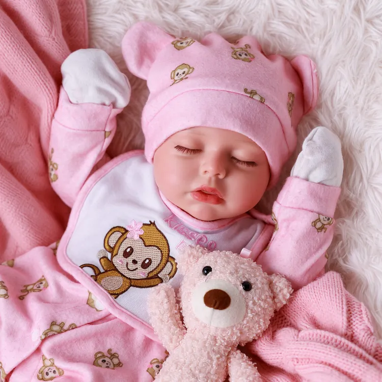 Babeside Sleeping Reborn Baby Lucy 20'' Little Infant Girl Best Gift for Kids
