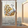 Diamond Painting Acrylic Double-side White Peacock Pendant Hanging Gem