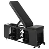 [US Local Warehouse] 4-in-1 Adjustable Weight Bench for Home Gym Foldable Workout Exercise Strength Training Bench with 660LBS Weight Capacity for Full Body Fitness Dumbbell Exercise