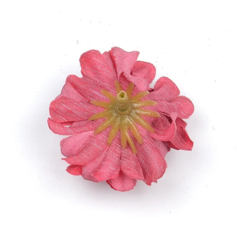 10pcs/lot Artificial Flower Silk Hydrangea Head For Wedding Decoration DIY Wreath Scrapbooking craft Cheap Fake Flowers