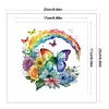 Butterfly And Rainbow - 18CT Stamped Cross Stitch 25*25cm/9.84*9.84in
