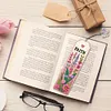 3Pcs Letter Flower Special Shape 5D DIY Diamond Painting Bookmark for Book Lover