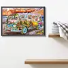 >SALE<5D DIY Full Round Drill Diamond Painting Bus Kit Home Decoration Art Craft