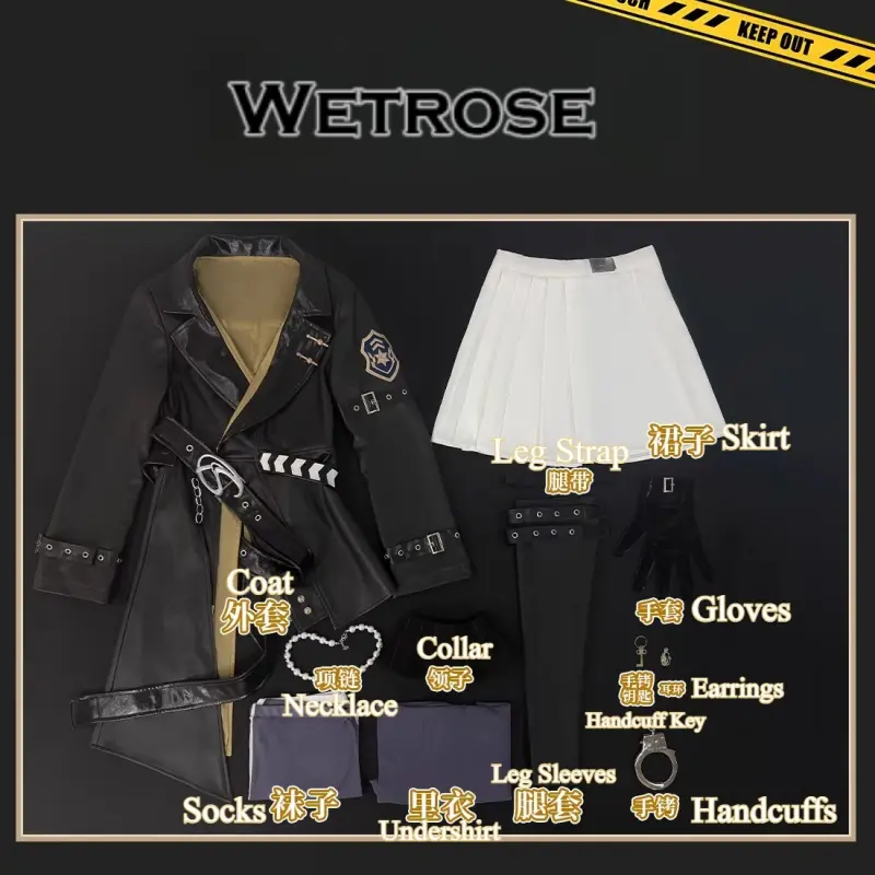 [Wetrose] Pre-Order Honkai Star Rail Kuchiba Black Jacket Game Outfit Cosplay Costume