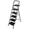 [US Local Warehouse] 5 Step Ladder w/ Wide Anti-Slip Pedal Support 330lbs Folding Step Stool for Home