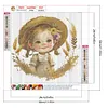 >SALE<5D DIY Full Round Drill Diamond Painting Baby Girl Home Decoration Art Craft