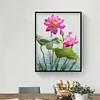 >SALE<Rhinestone DIY Art Diamond Painting Full Round Drill 5D Dragonfly Lotus Kit