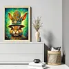 >SALE<Full Embroidery Cotton Thread 11CT Printed Colored Rabbit Cross Stitch 40x55cm