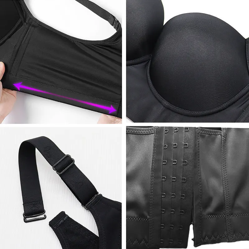 Deep Cup Bra Hide Back Fat With Shapewear Incorporated（Buy 1 Get 1 Free）(2 PACK)