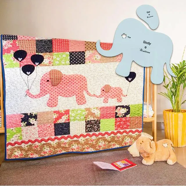 Warm Elephant Quilting Templates