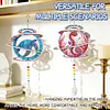 2pcs DIY Diamond Painting Seahorse Turtle Wind Chimes Crystal Window Suncatcher Craft Set Birthday Gifts Home Garden Decor