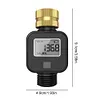 Digital Water Flow Meter IPX5 Waterproof Water Consumption Test Meter for Garden