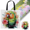 Parrot-11CT DIY Stamped Cross Stitch Shopping Bag 40*40cm/15.75*15.75in