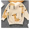 Kid Baby Boy Girl Fall Winter Mink Wool Fawn Pullover Sweater