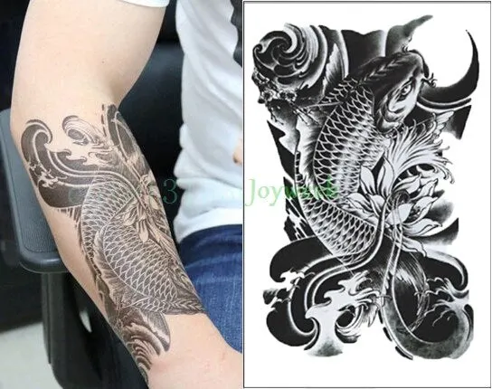 Waterproof Temporary Tattoo Sticker Eagle Wings Fake Tatto Flash Tatoo Back Leg Arm chest belly Large Size for Women girl Men