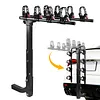 [US Local Warehouse] 4 Bike Rack Bicycle Carrier Racks Hitch Mount Double Foldable Rack for Cars Trucks SUVs and Minivans with a 2 Inch Hitch Receiver