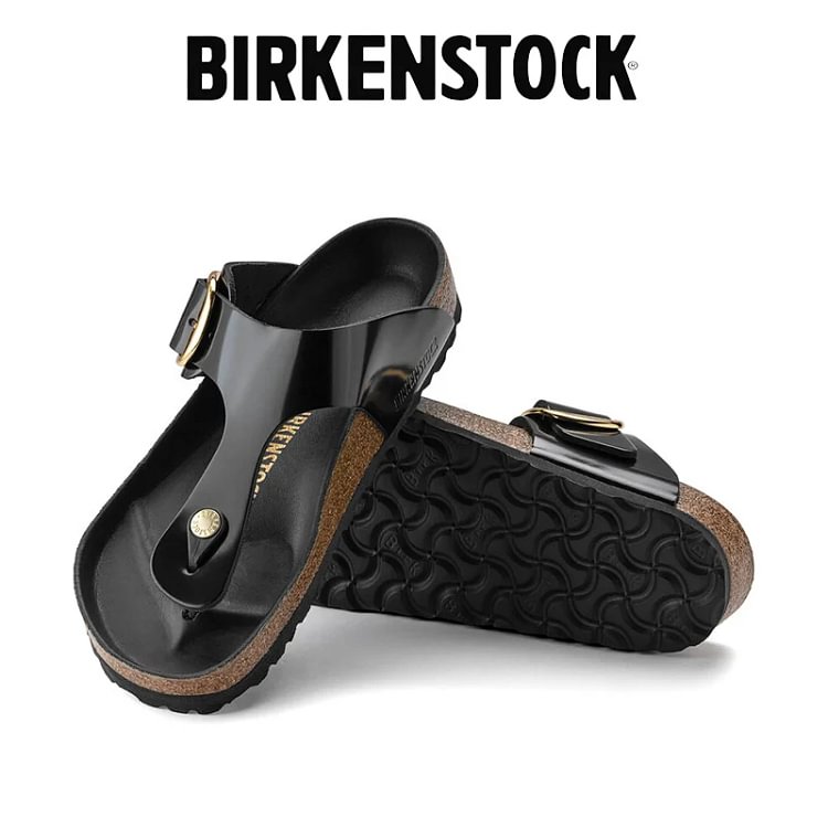 A leg&uacute;jabb Birkenstock Summer papucsok term&eacute;szetes lakkbőrből
