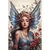 (US Local)Butterfly Girl - Round AB Drills Diamond Painting(45x65cm)