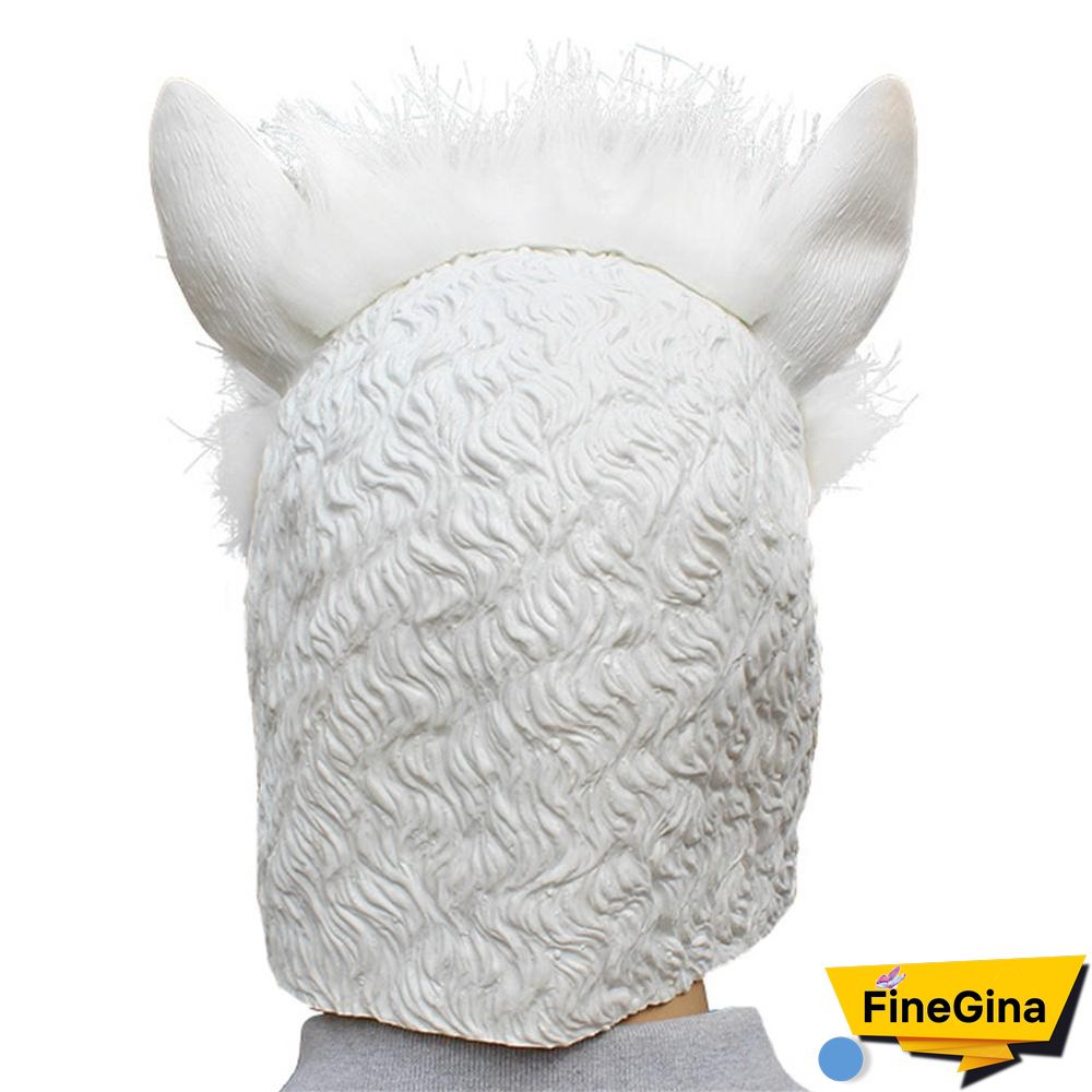 Halloween Alpaca Mask Halloween Animal Party Full Head Mask