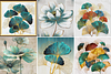 (Multi-Style)Ginkgo biloba- 3 strands 11CT Stamped Cross Stitch