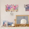 Wooden Dragonfly Flower Special Shape Diamond Painting Hanging Hooks for Decor