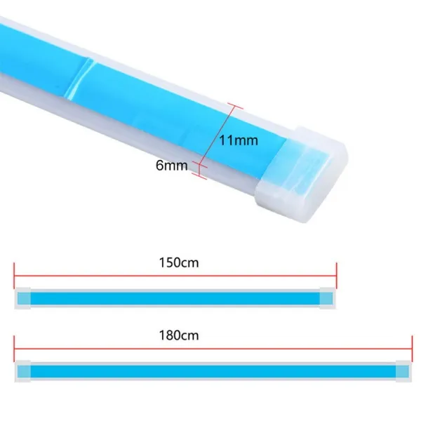 12v Start Scanning Car Hood Light Strip Waterproof Car DIY Neon Through Light