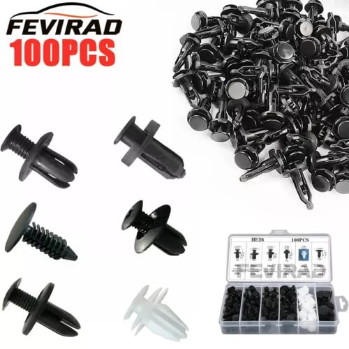 Dronehint Car Parts Body Bumper Rivet Retainer Trim Molding Push Pin Clip Assortments Kit (For: Acura) Parts