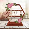 DIY Diamond Painting Floral Design Jewelry Organizer Earring Holder Earring Stand Storage Kit